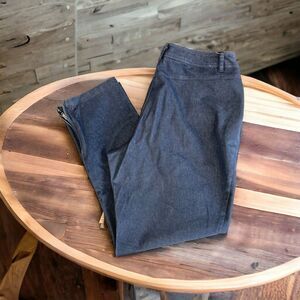 ERIN LONDON Blue Stretch Denim Pants Cropped Jeans Zip Ankle Women’s 14